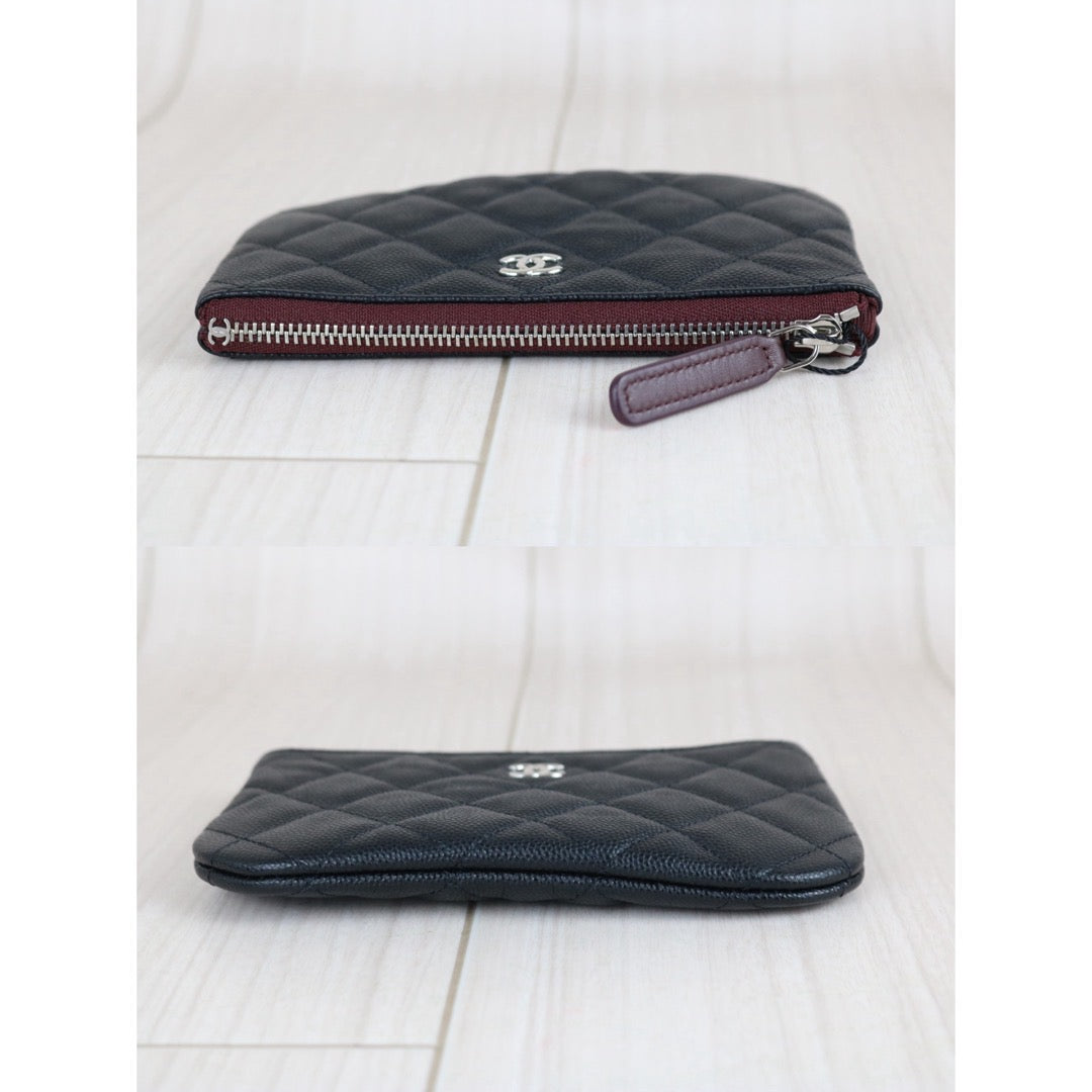 Include Entrupy Certificate of Authenticity｜Excellent（Rank SA）｜CHANEL Caviar Skin Calf Leather Card Holder Black IC Chips Model｜X26081807