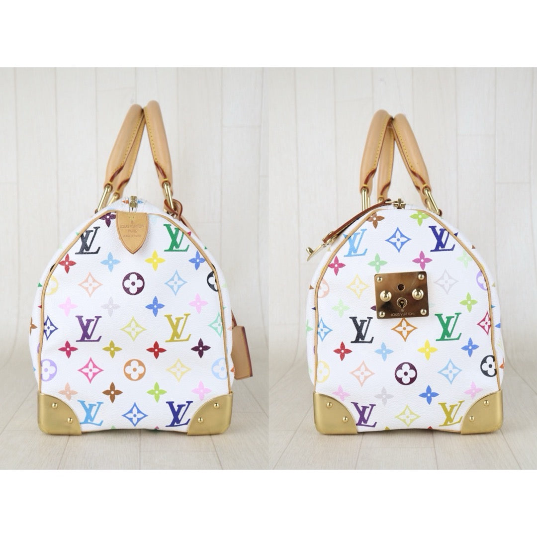 Include Entrupy Certificate of Authenticity｜Very Good ( Rank A)｜LV  Takashi Murakam Multi Monogram Speedy 30 Hand Bag ｜S26080116