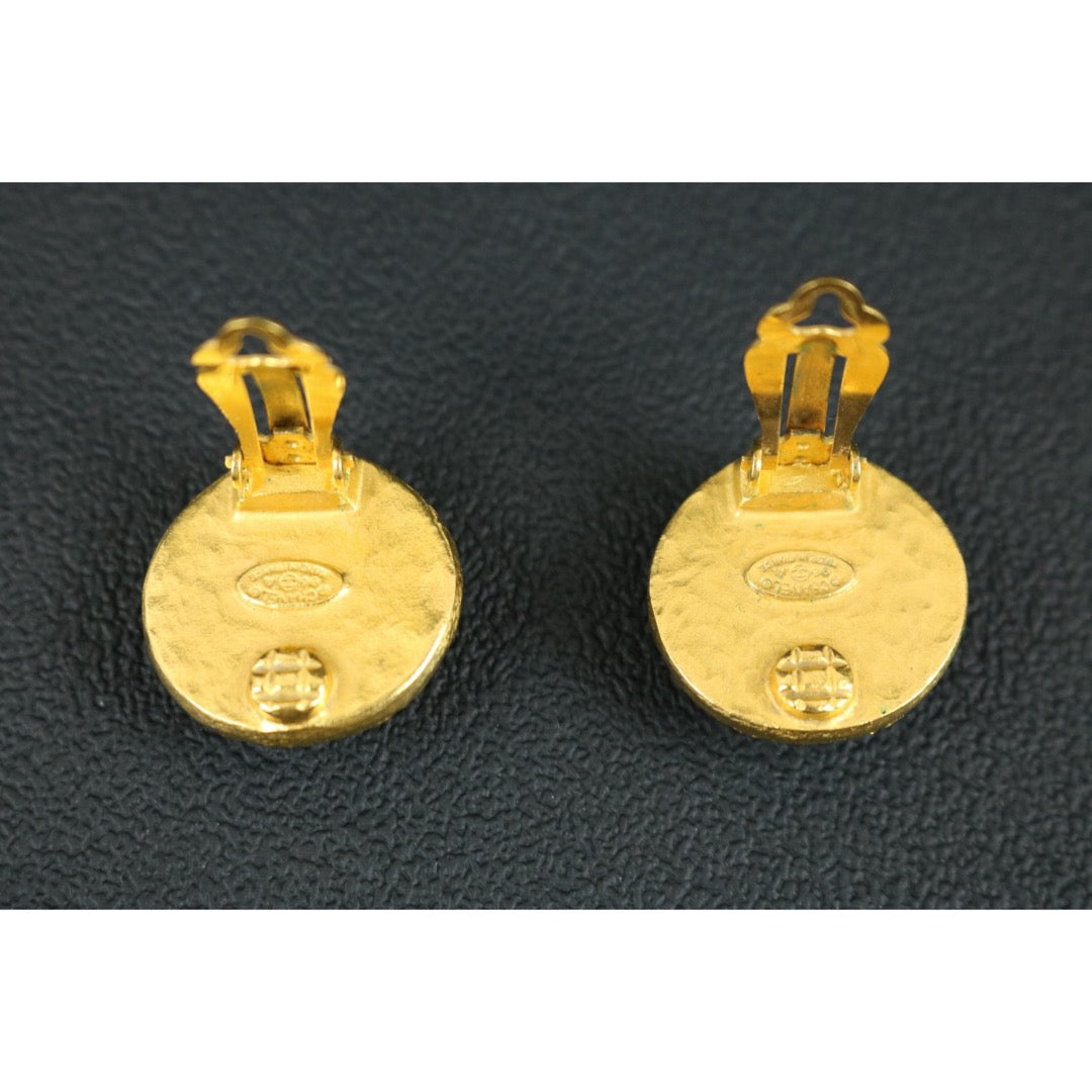 Include Authentic Detective Certificate of Authenticity｜Very Good ( Rank A) ｜CHANEL 96A COCO Mark Vintage Earrings Made In 1996 Year ｜S26071502