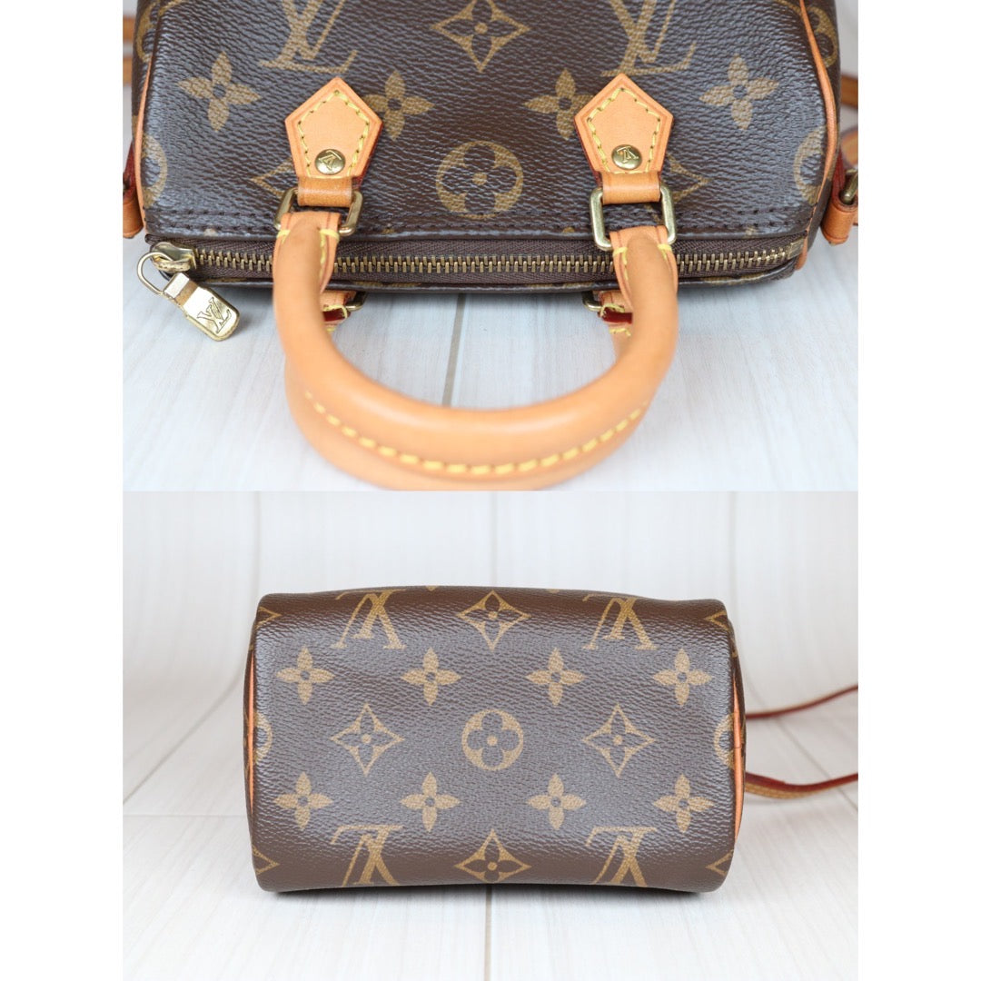 Good ( Rank AB) ｜LV Monogram Nano Speedy  Shoulder Bag｜S24062603