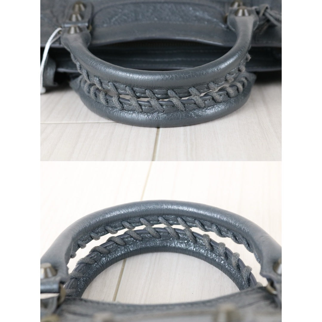 Good ( Rank AB)｜Balenciaga Le City Mini Shoulder Bag Grey｜W25092602