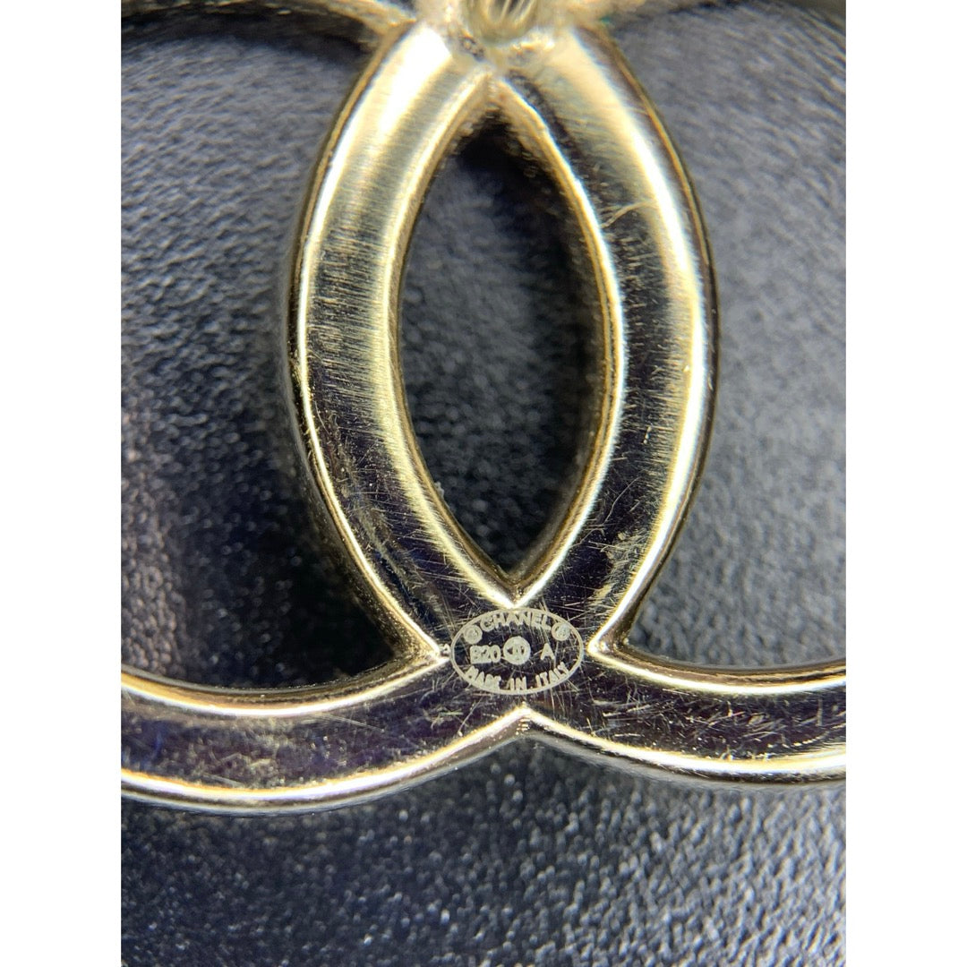 Include Authentic Detective Certificate of Authenticity｜Very Good ( Rank A) ｜CHANEL B20A COCO Mark Rhinestone Earrings Made In 2020Year｜S26031015