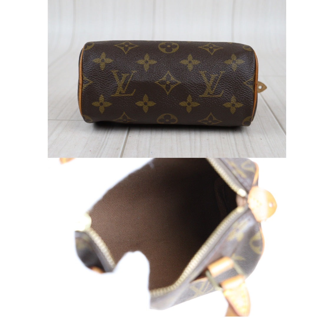 Rank AB ｜ LV Monogram Mini Speedy Handbag With Shoulder Strap｜23121913