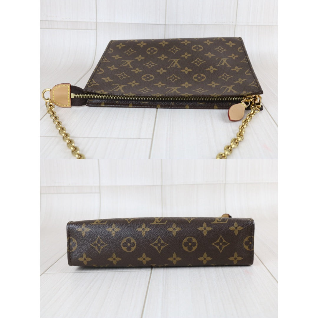 Include Entrupy Certificate of Authenticity｜Very Good ( Rank A) ｜Louis Vuitton Monogram Toiletry Pouch On Chain Bag IC Chips Model｜Z26102102