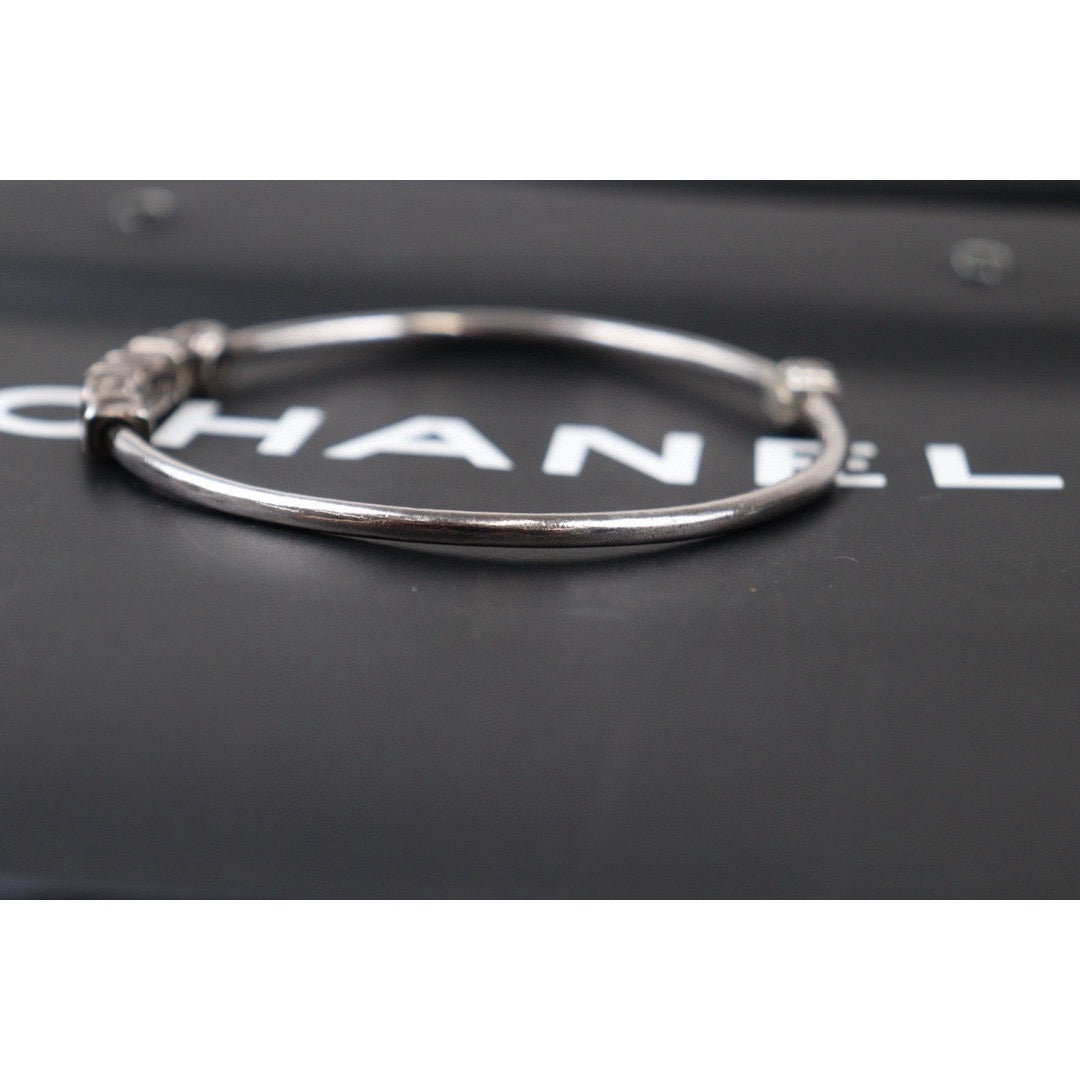 Very Good ( Rank A) ｜CHANEL Vintage Silver Plating Bracelet｜Y24080208