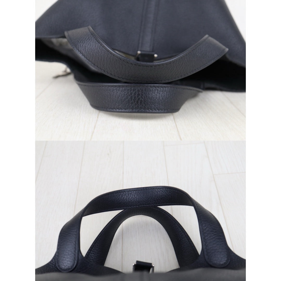 Very Good ( Rank A)｜ Hermes Picotin Lock 18 TC Leather HandBag Black C Stamp Made In 2018Year｜H25081801