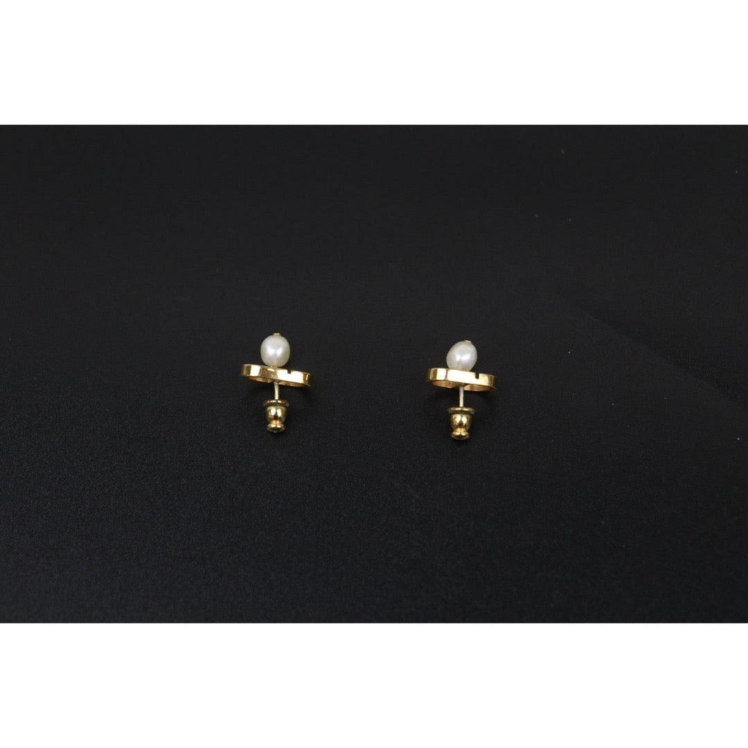Good ( Rank AB)｜ Dior CD Pearl Earring｜V25071010