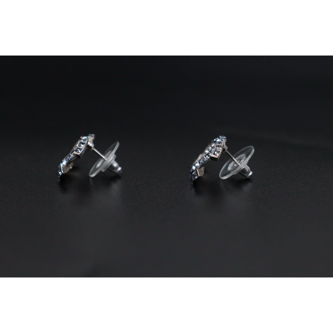 Excellent（Rank SA）｜ CHANEL F19P Coco Mark Rhinestone  Earrings Made In 2019Year｜S26031005