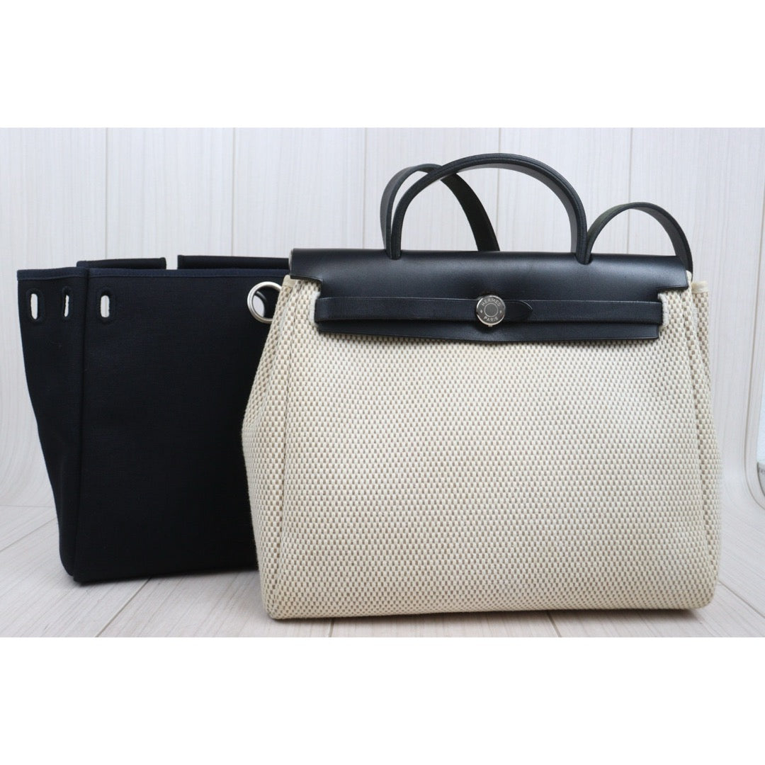 Very Good ( Rank A) ｜ HERMES Herbag PM □F Shoulder Bag  Made In 2002 Year｜25100901