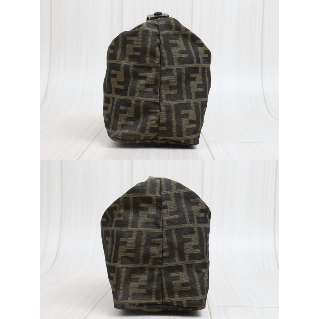 Include Entrupy Certificate of Authenticity｜Very Good ( Rank A)｜ FENDI Zucca Mamma Mini Hand Bag ｜26091804