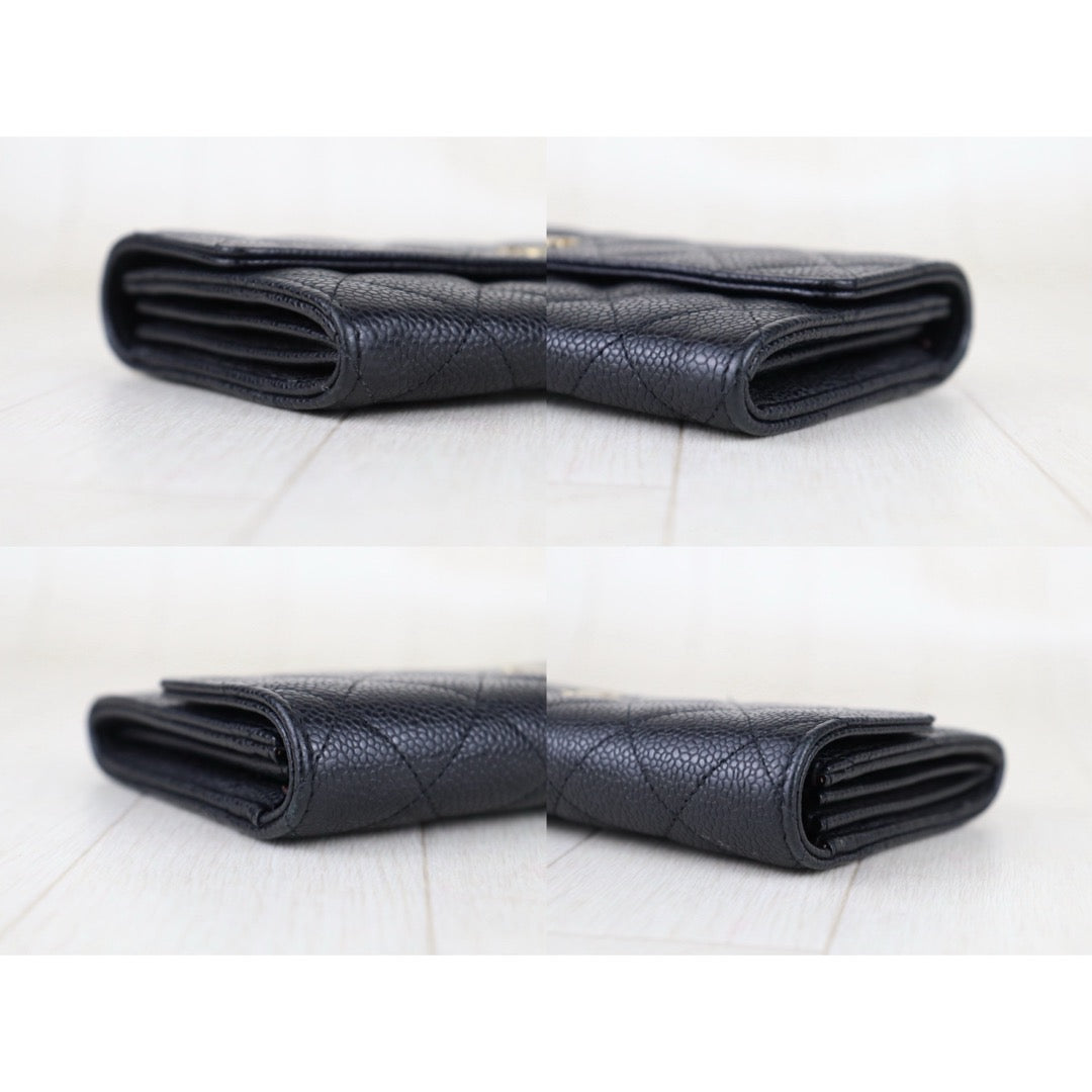 Very Good ( Rank A)｜CHANEL Caviar Skin Black Long Wallet Made In 2013- 2014Year｜S25092001
