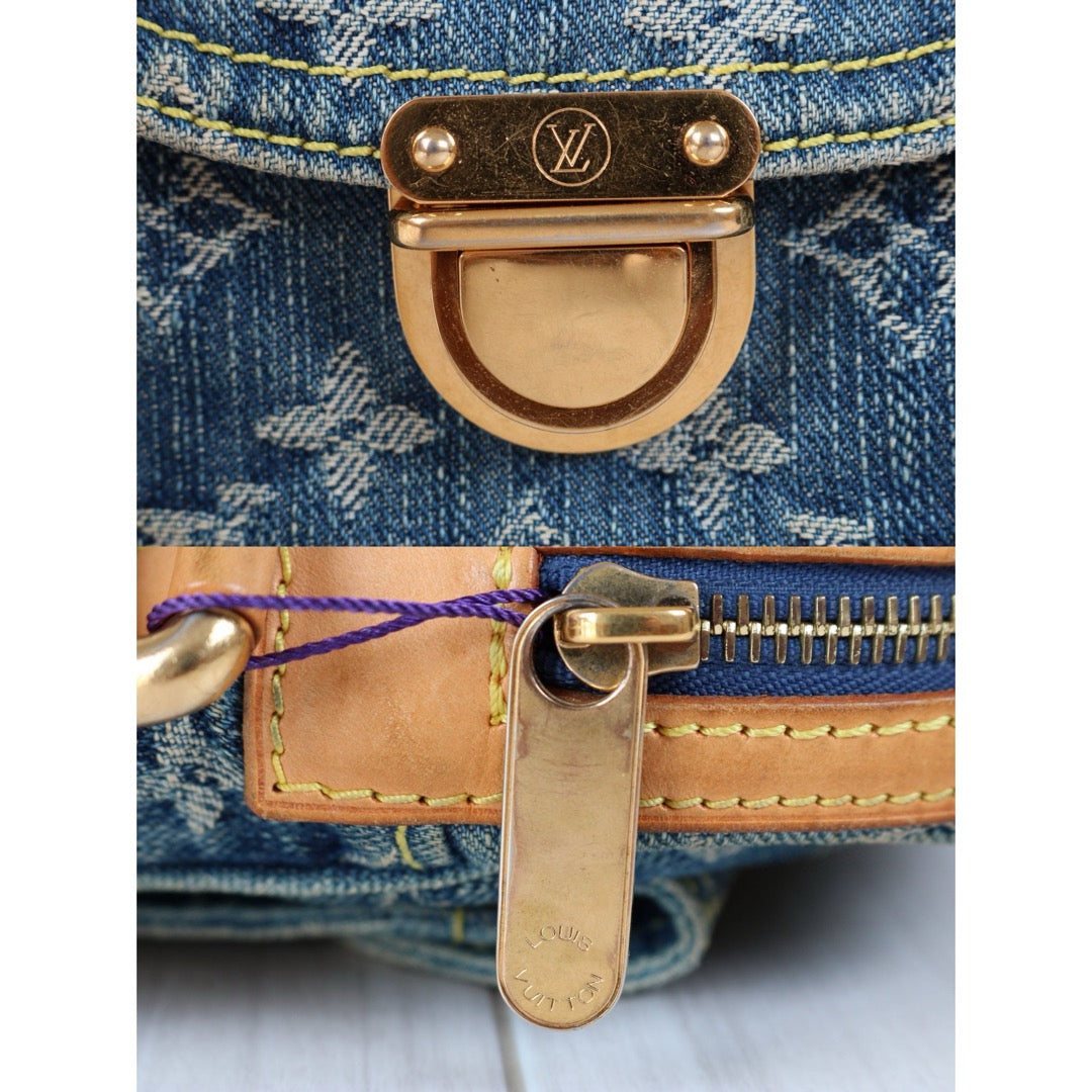 Good ( Rank AB) ｜LV Monogram Denim Blue Camera Bag Shoulder Bag｜S24082204