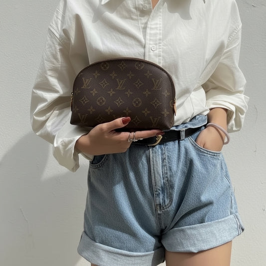 Include Entrupy Certificate of Authenticity｜Very Good ( Rank A) ｜Full Set Louis Vuitton Monogram Cosmetic Pouch｜S26040806
