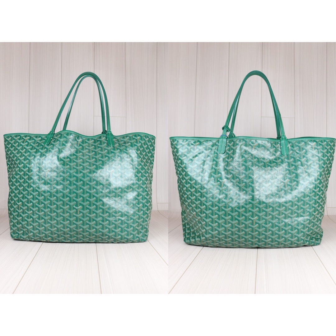 Rank A ｜ Goyard Saint-Louis GM Tote Bag Green｜S24071102