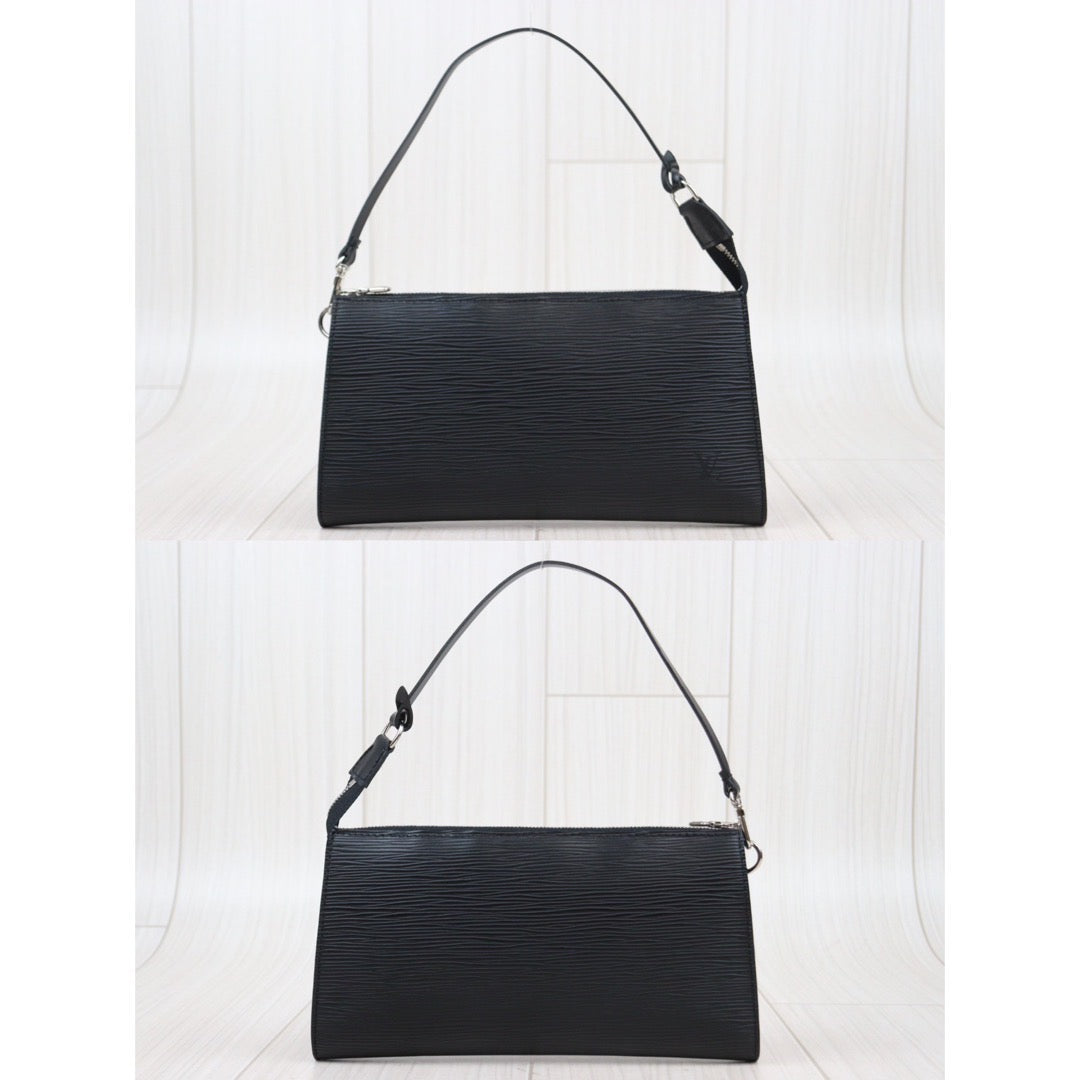 Rank SA ｜LV Epi Pochette Accessoir Handbag With Shoulder Strap Black｜24031304