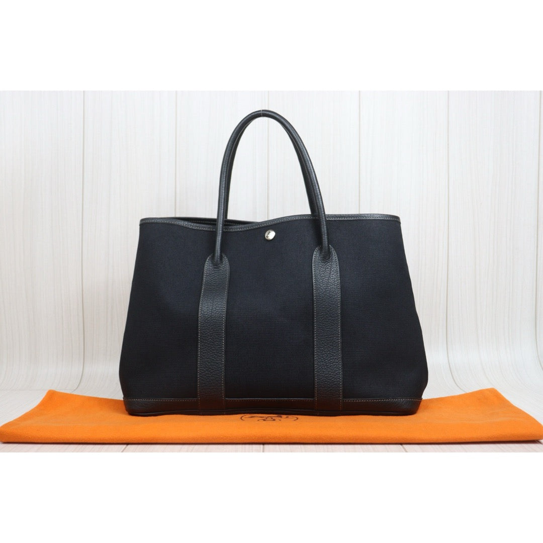 Include Entrupy Certificate of Authenticity｜Good ( Rank AB)｜ HERMES Garden Party PM Handbag □I Stamp Made In 2005 Year｜26062909
