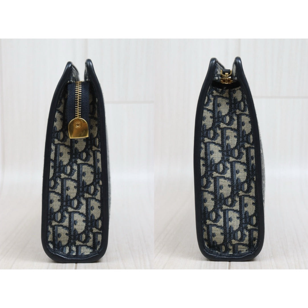 Include Entrupy Certificate of Authenticity｜Very Good ( Rank A)｜Dior Montaigne Oblique Pouch Handbag 26｜S26060102