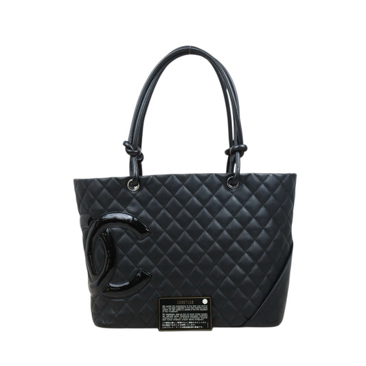 Very Good ( Rank A)｜ CHANEL Cambon Calf Leather So Black ToteBag Made In 2011Year｜P25082710