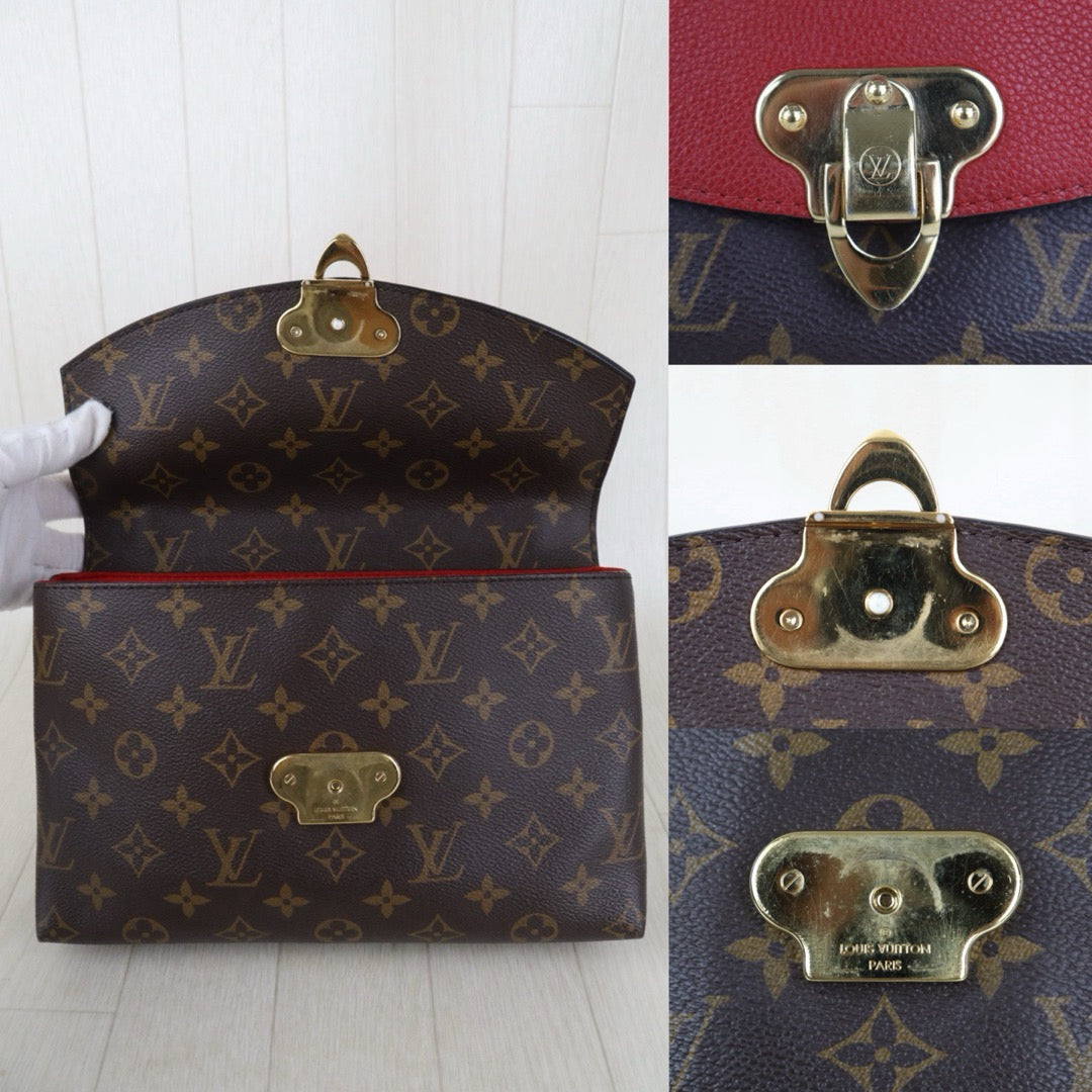 Include Entrupy Certificate of Authenticity｜Good ( Rank AB) ｜Louis Vuitton Monogram Sanit Placide Cerise Shoulder Bag ｜S26090728