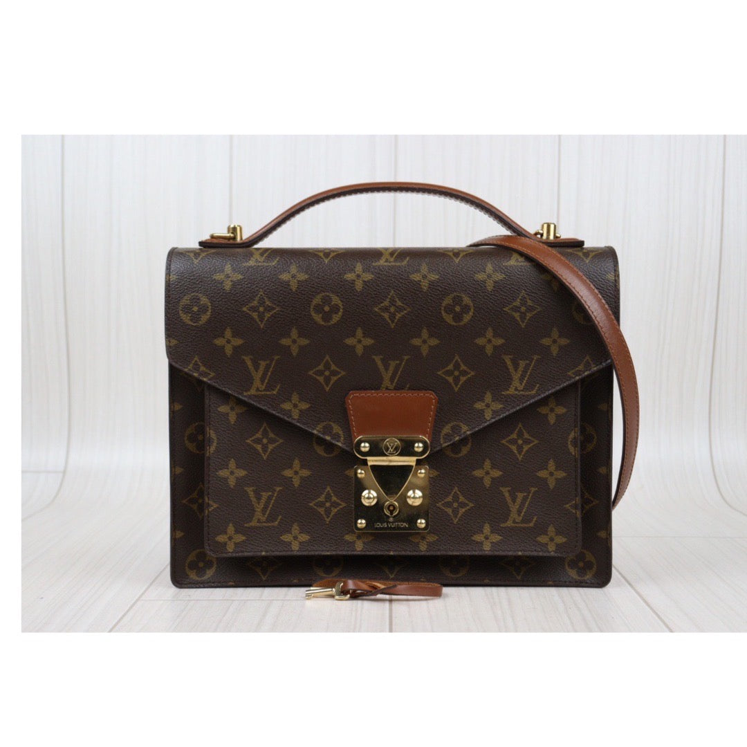 Rank AB｜ LV Monogram Monceau28 Shoulder Bag ｜24012304