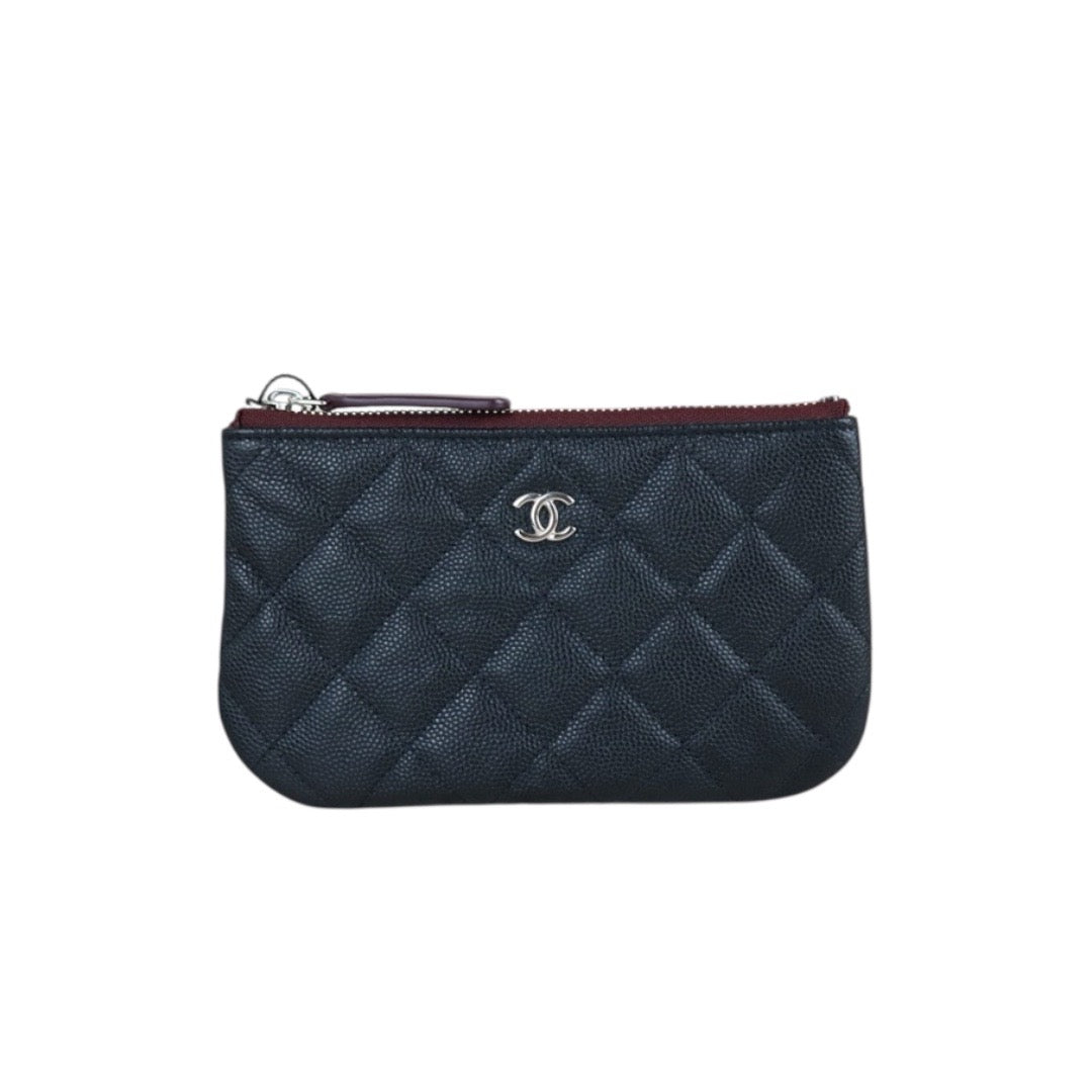 Include Entrupy Certificate of Authenticity｜Excellent（Rank SA）｜CHANEL Caviar Skin Calf Leather Card Holder Black IC Chips Model｜X26081807