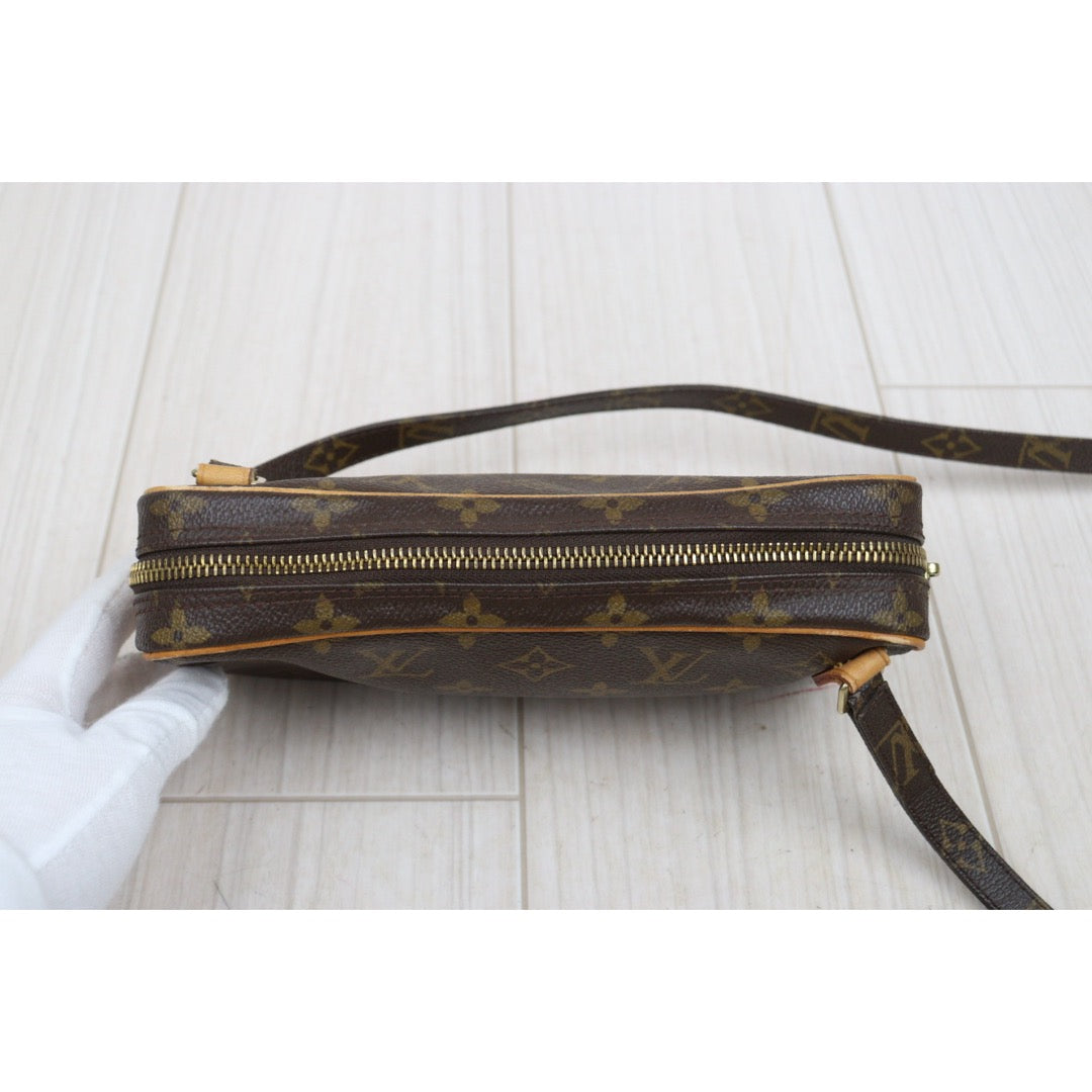 Include Entrupy Certificate of Authenticity｜Fair ( Rank B)｜Louis Vuitton Monogram Pochette Marley Bandolier Shoulder Bag｜25121803