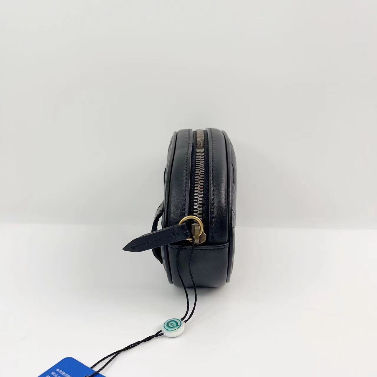 Rank A ｜ GUCCI GG Marmont Waist Bag Body BagBlack ｜230149