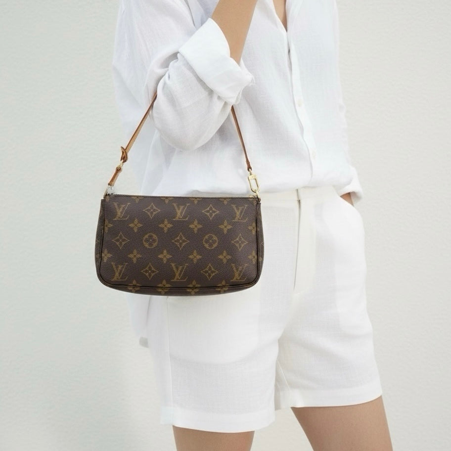 Include Entrupy Certificate of Authenticity｜Very Good ( Rank A)｜ Louis Vuitton  Monogram Pochette Accessoires ｜26061102