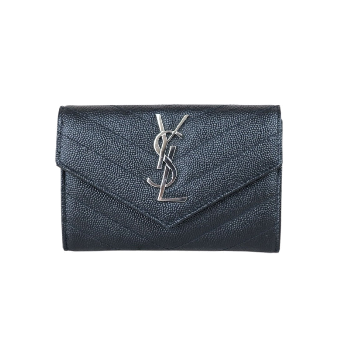 Include Entrupy Certificate of Authenticity｜Excellent（Rank SA）｜  Saint Laurent YSL Caviar Skin Calf Leather  Card Black｜S26042507