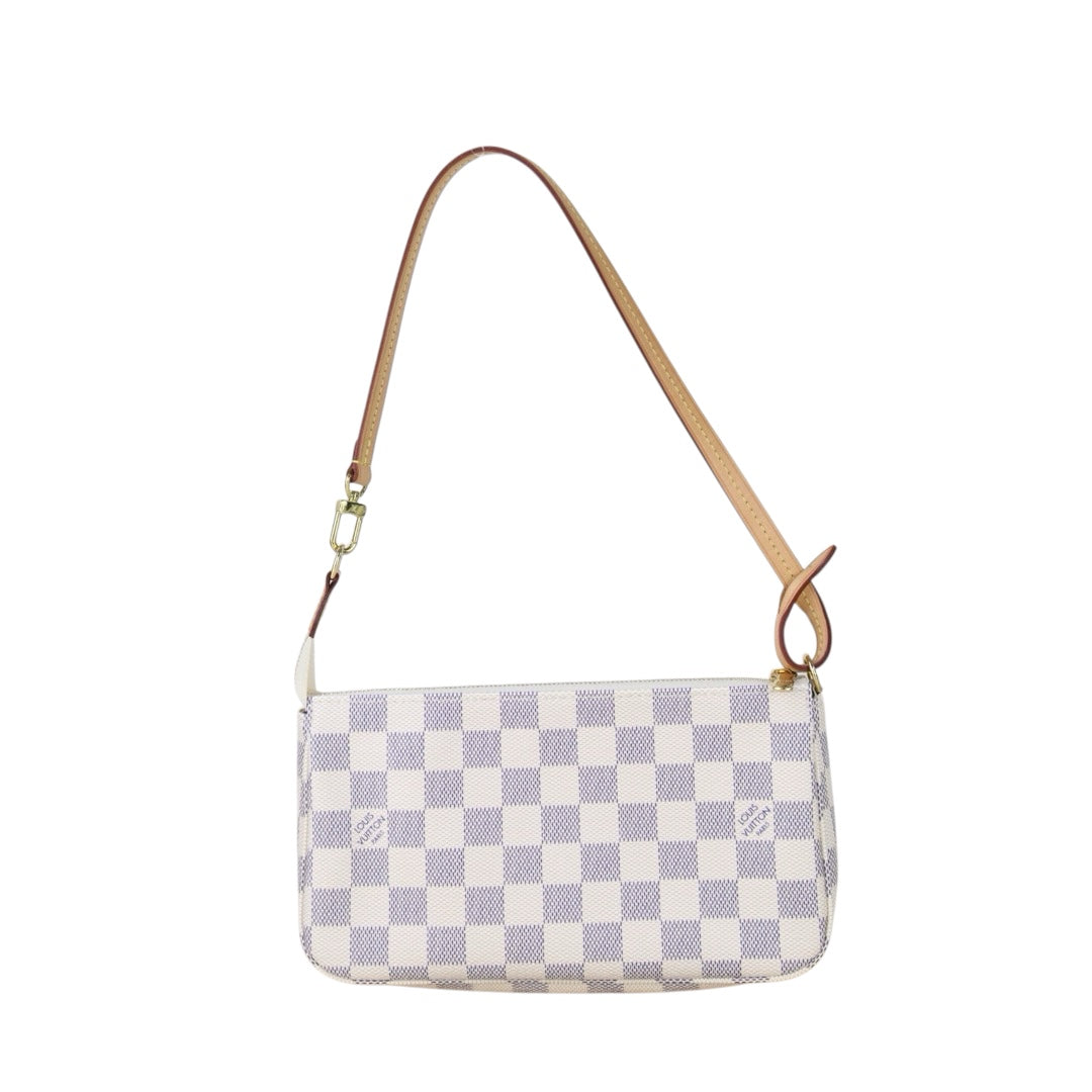 Include Entrupy Certificate of Authenticity｜Very Good ( Rank A)｜Louis Vuitton Azul Pochette Accessoires IC Chips Model｜S26072521