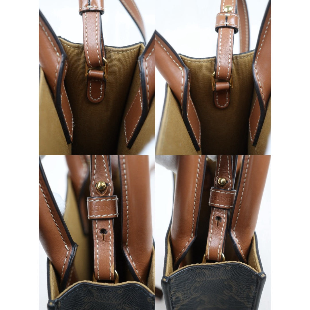 Good ( Rank AB)｜ CELINE Macadam MINI Tote Bag Shoulder Bag ｜W25122605