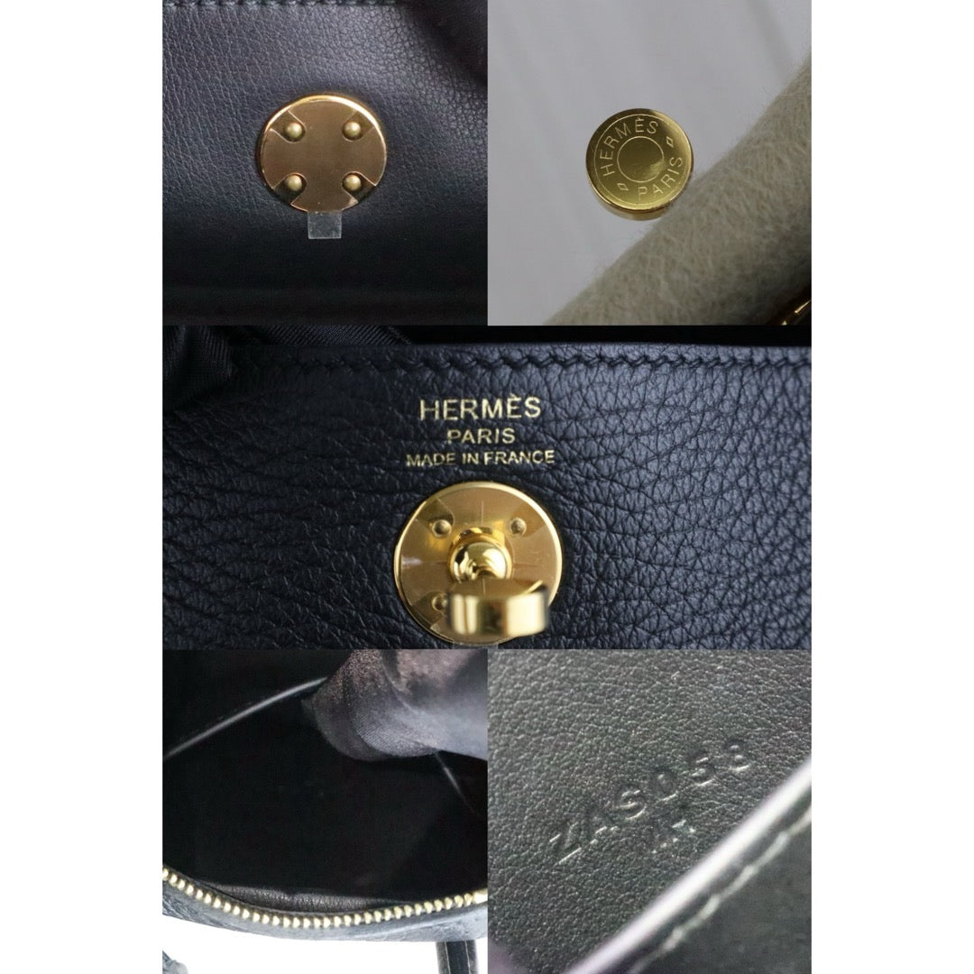 Very Good ( Rank A)｜ Hermes Mini Lindy TC Leather Golden Hardware Shoulder Bag Z stamp Made In 2021Year  ｜W25110602