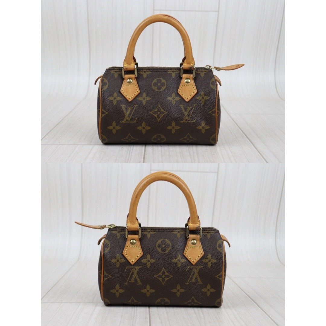Rank AB ｜ LV Monogram Mini Speedy Handbag With Shoulder Strap｜23121913