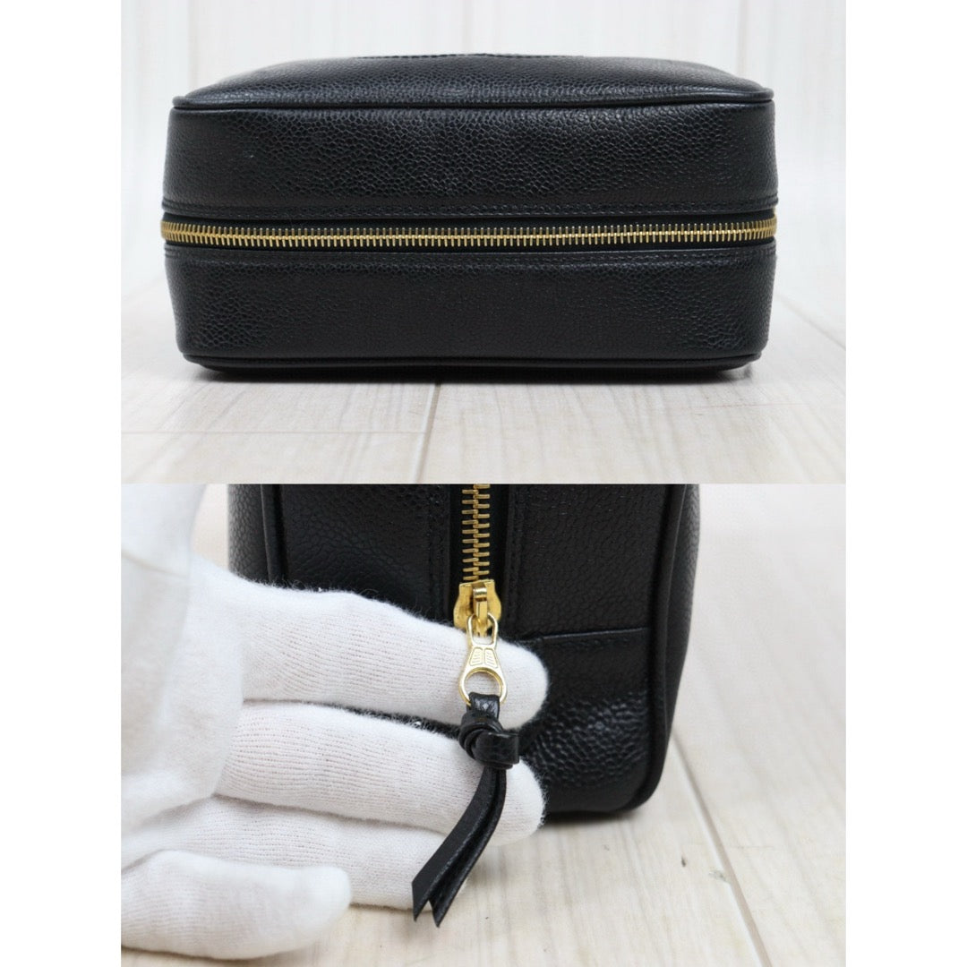 Good ( Rank AB)｜ CHANEL Caviar Skin Vanity Handbag  Made In 1996～1997Year ｜25051322
