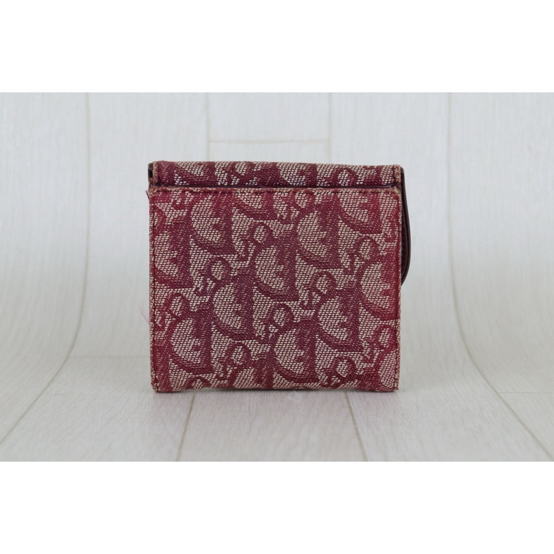 Fair ( Rank B ) ｜ Dior Trotter Trifold Wallet Red｜H24112503