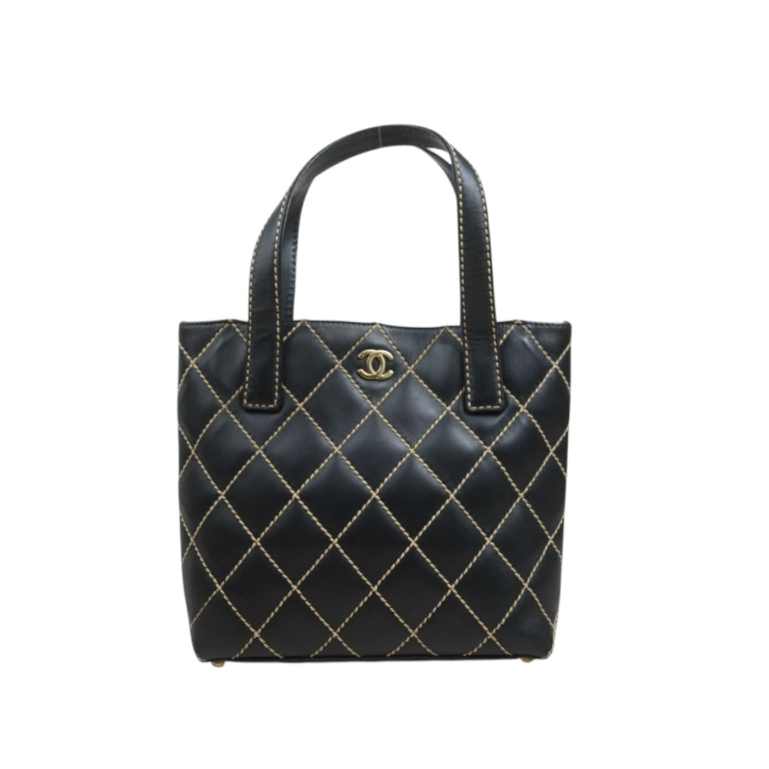Include Entrupy Certificate of Authenticity｜Very Good ( Rank A)｜CHANEL Calf Leather Hand Bag Made In 2002-2003 Year｜26100606