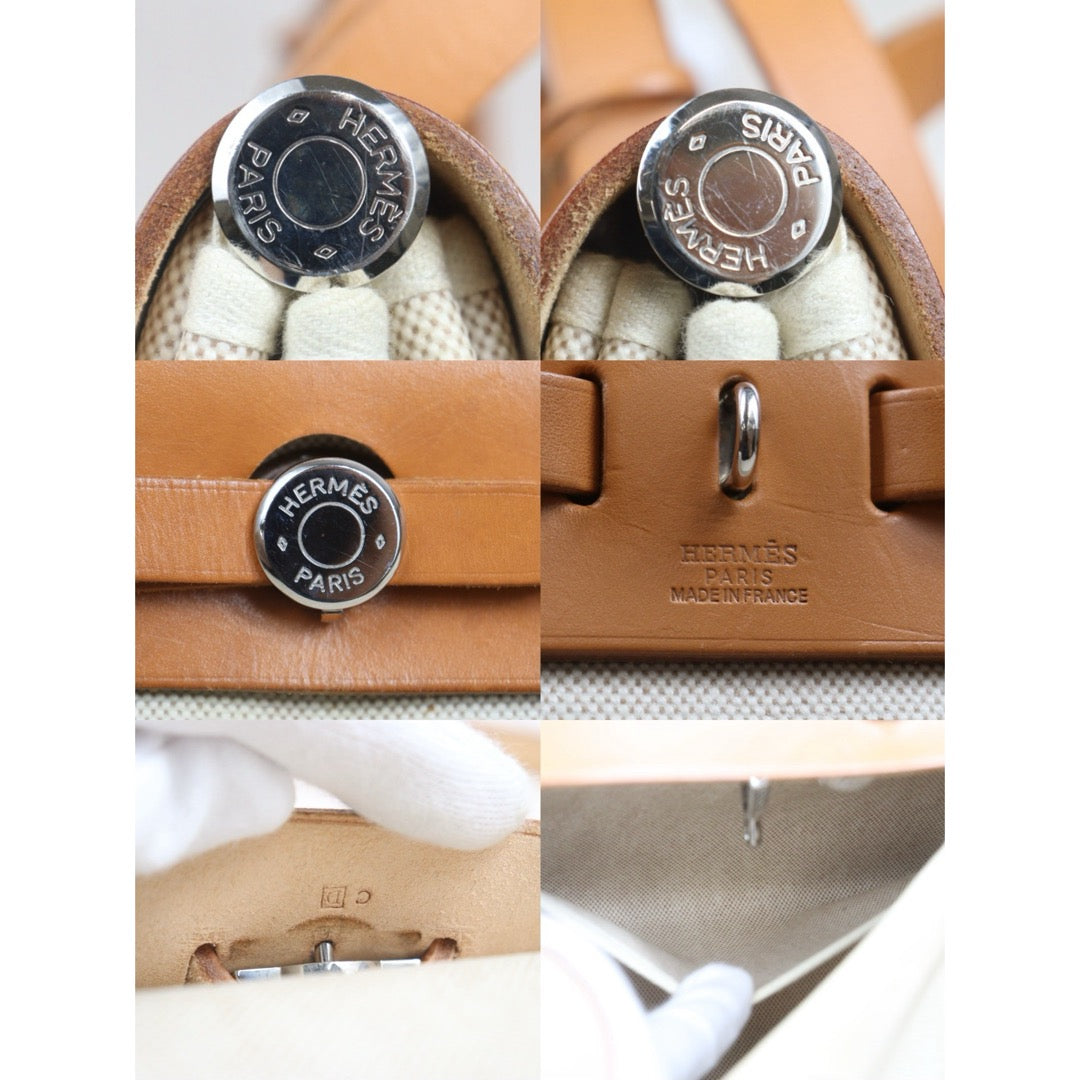 Include Entrupy Certificate of Authenticity｜Good ( Rank AB) ｜ HERMES Herbag PM Shoulder Bag □D Stamp Made In 2000Year｜26062918