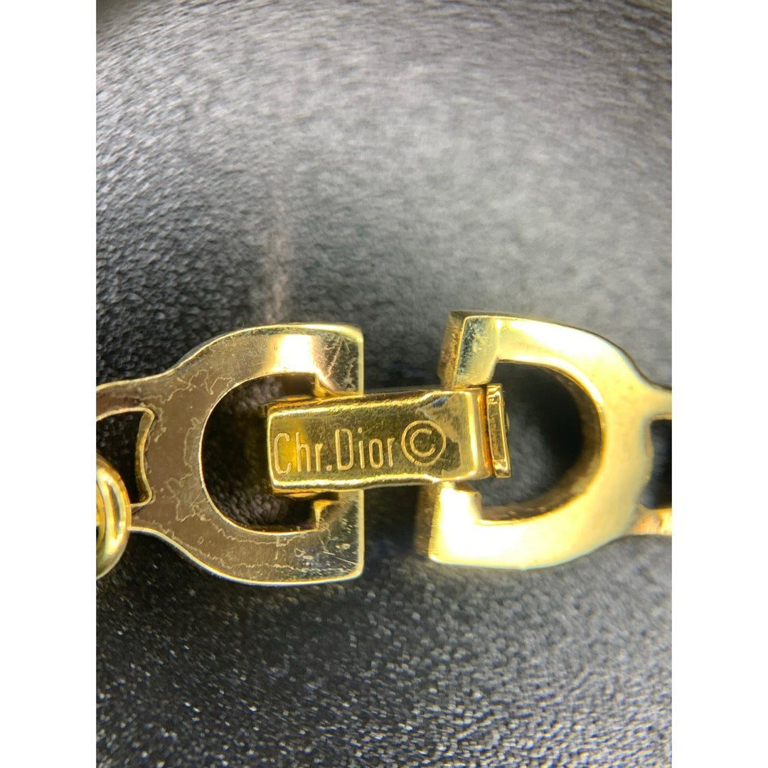 Include Authentic Detective Certificate of Authenticity｜Very Good ( Rank A) ｜ Dior  CD Long Necklace ｜Y26040709