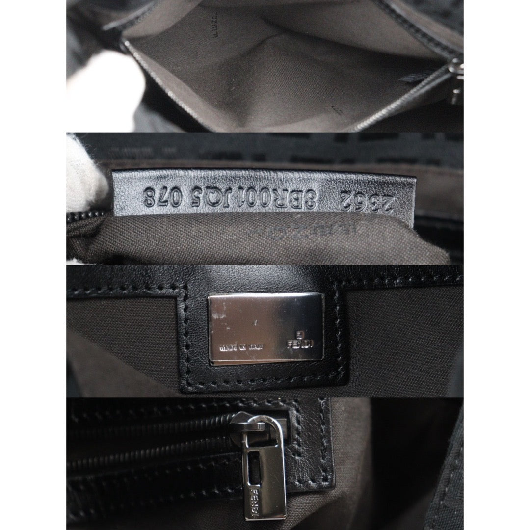 Rank A｜ FENDI Mamma Baguette Shoulder Bag Black ｜V24052304