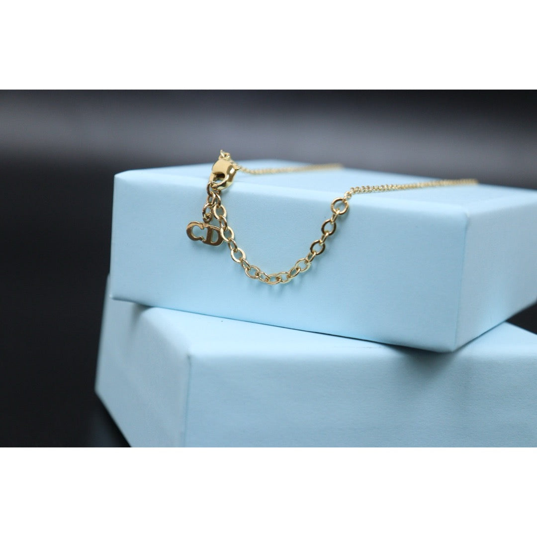 Very Good ( Rank A) ｜ Dior CD  Heart Necklace Golden Plated ｜V25110621