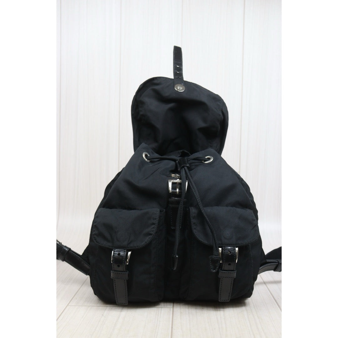 Include Entrupy Certificate of Authenticity｜Good ( Rank AB)｜Prada Nylon Backpack Small  Black｜26061809
