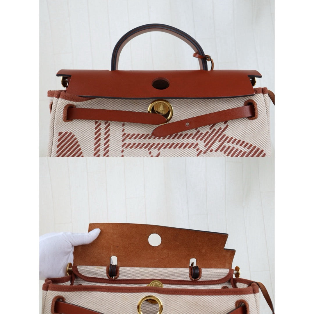Include Entrupy Certificate of Authenticity｜Very Good ( Rank A)｜ HERMES Herbag Zip 31  Shoulder Bag U Stamp Made In 2022Year｜S26040102
