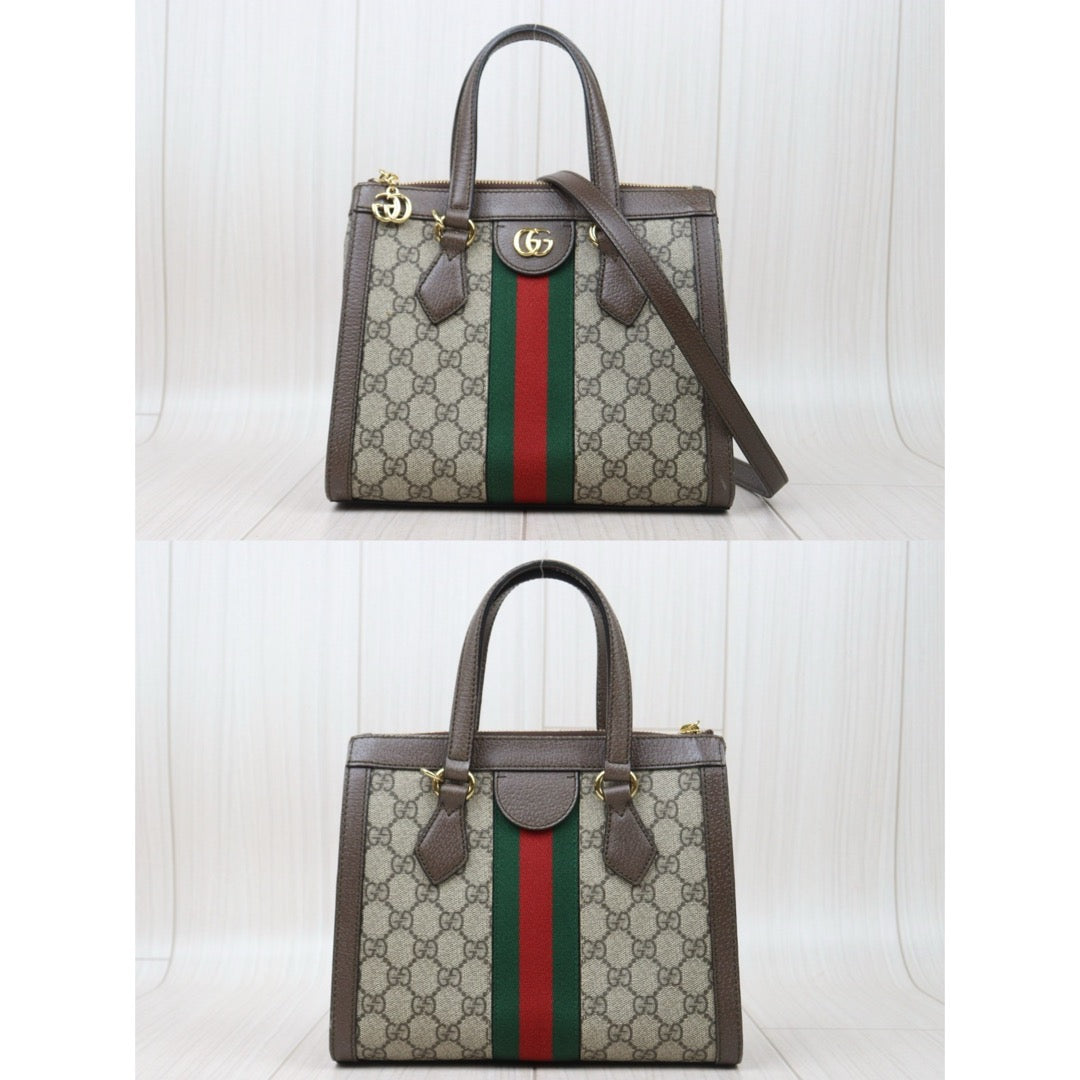 Very Good ( Rank A) ｜GUCCI GG Campus Brown Tote Bag With Shoulderstrap｜P24092410