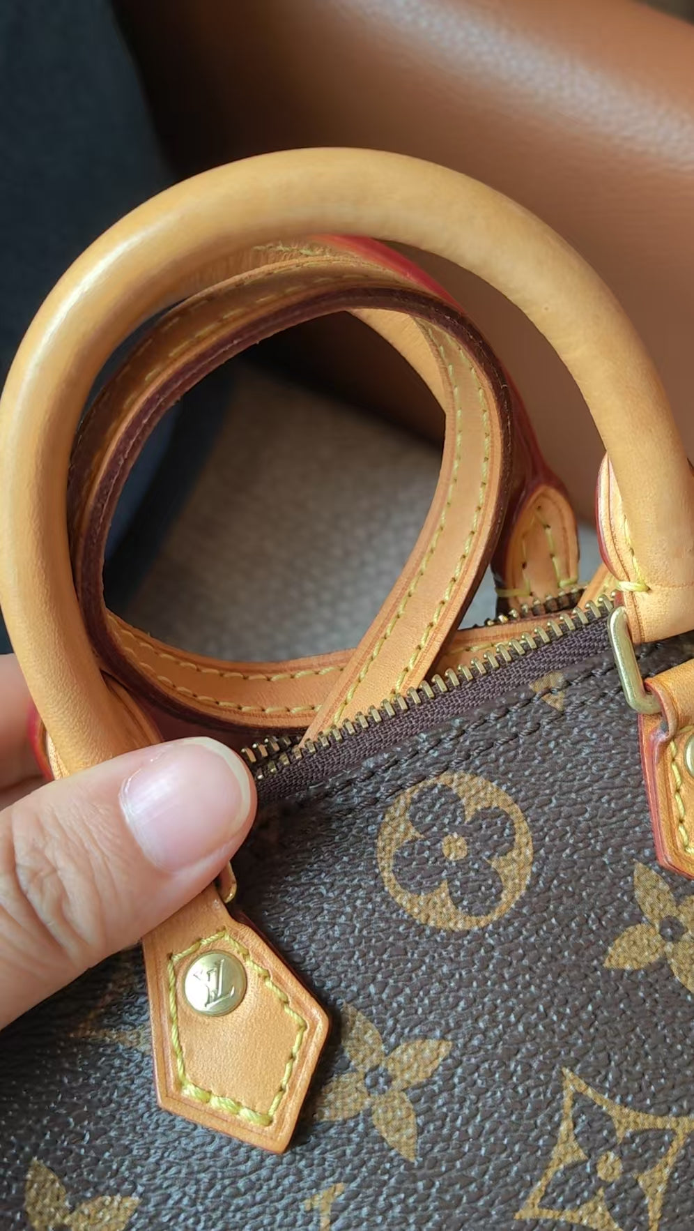 Rank AB ｜LV Monogram Nano Speedy  Shoulder Bag