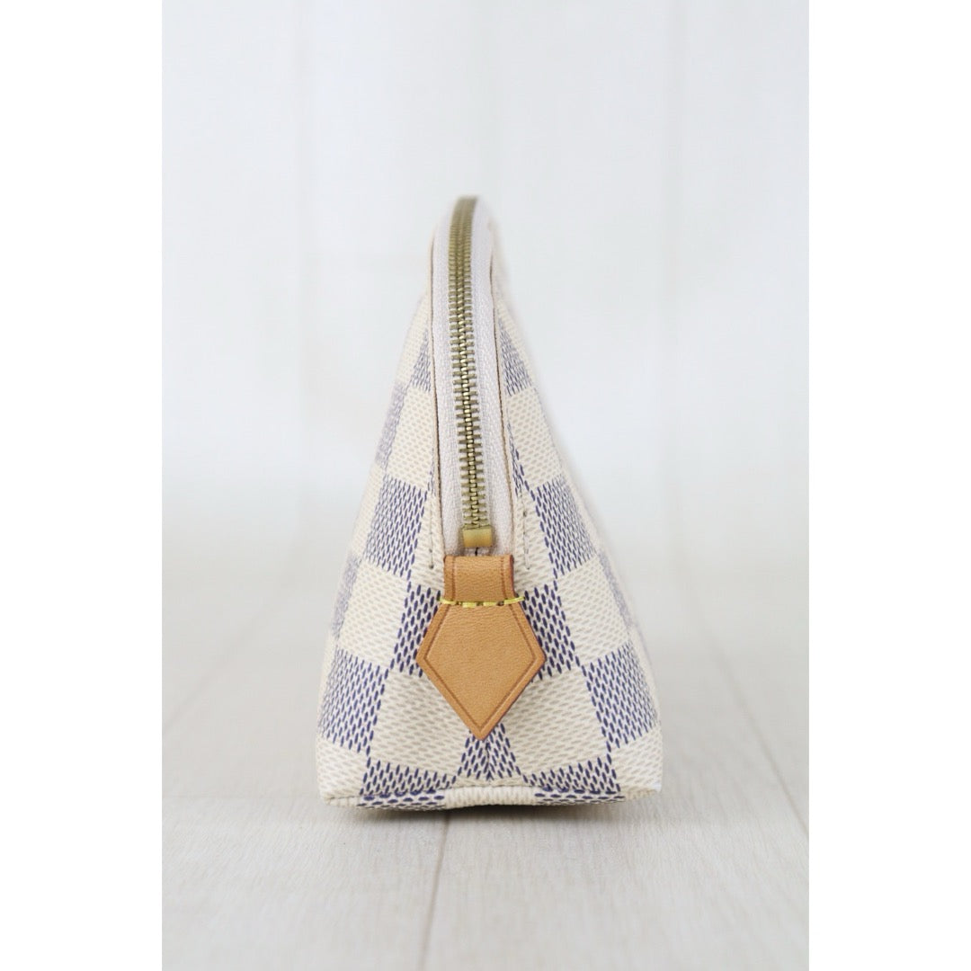 Include Entrupy Certificate of Authenticity｜Very Good ( Rank A)｜Louis Vuitton Azul Toilret Pouch ｜S26083018