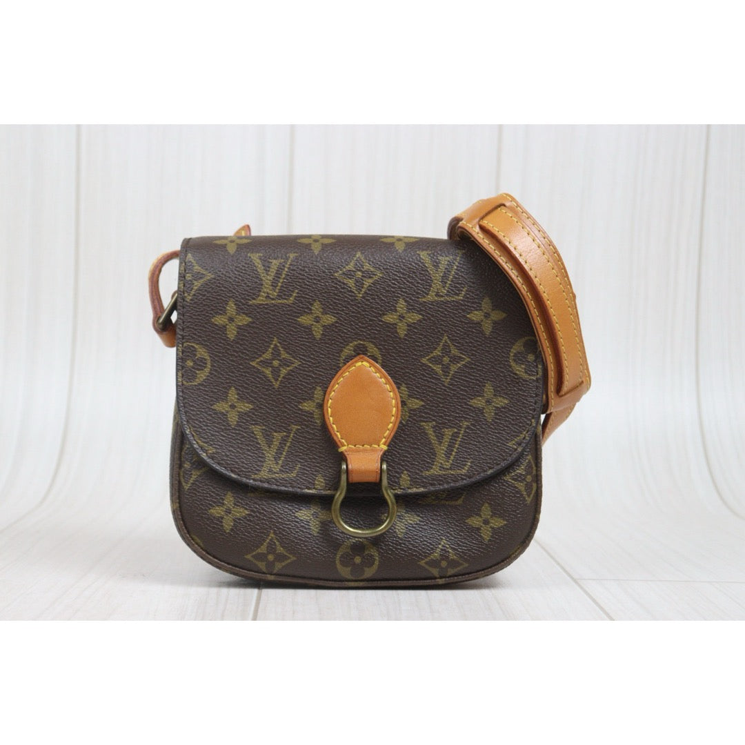 Include Entrupy Certificate of Authenticity｜Good ( Rank AB)｜ Louis Vuitton Monogram Pork skin Saint Cloud PM Shoulder Bag ｜26072104
