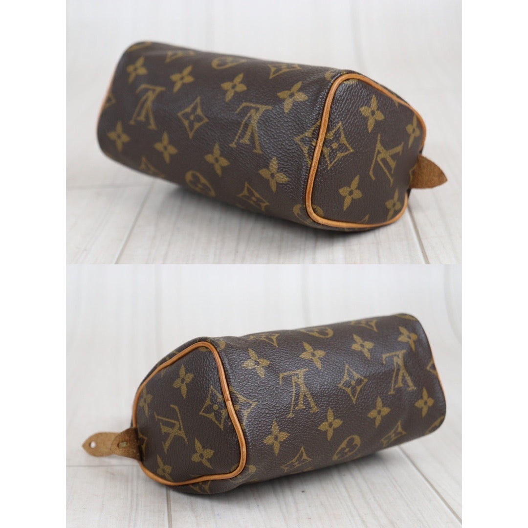 Rank AB ｜ LV Monogram Mini Speedy Handbag With Shoulderstrap ｜23101311