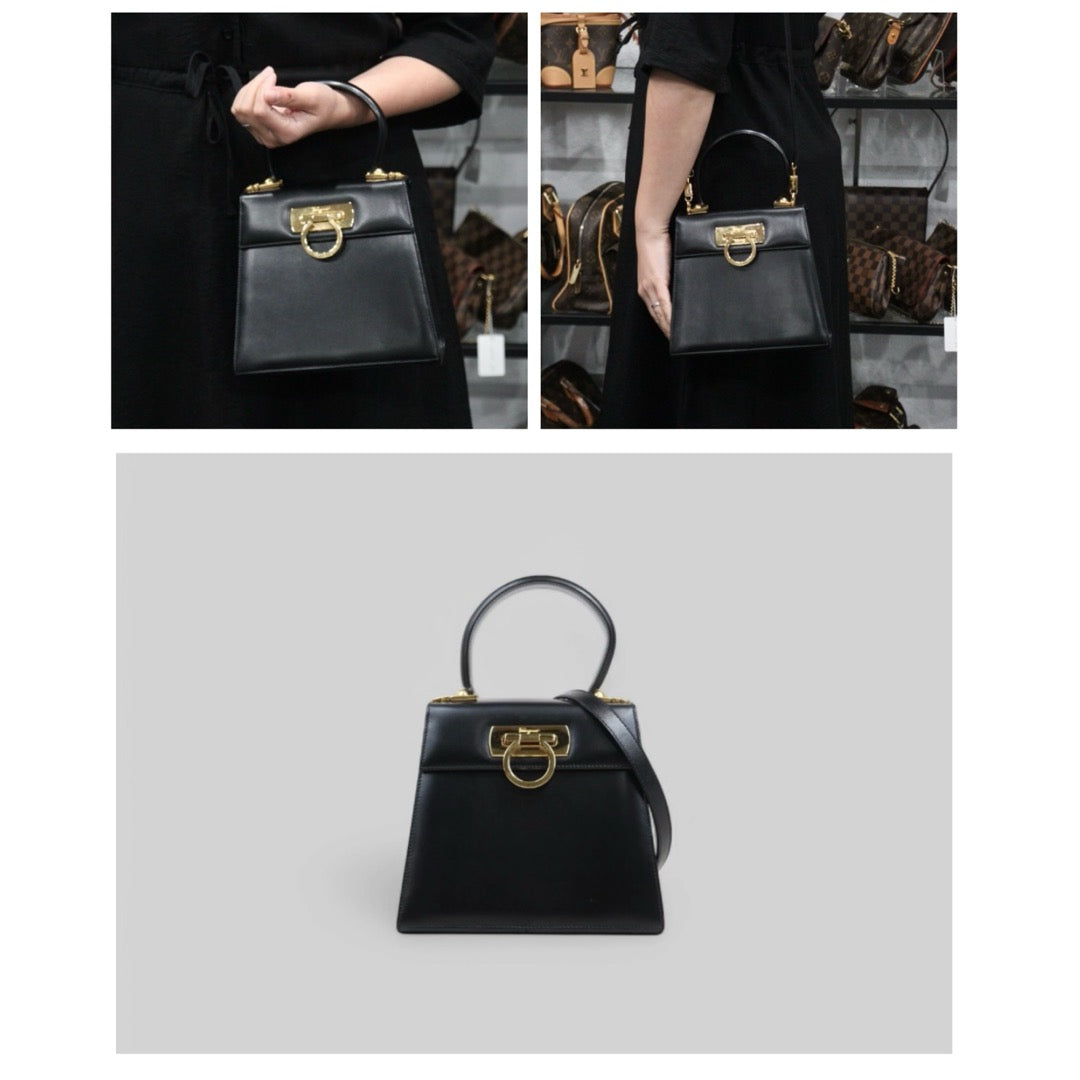 Very Good ( Rank A)｜Ferragamo Gancini 2WAY Handbag Shoulderbag｜25022006