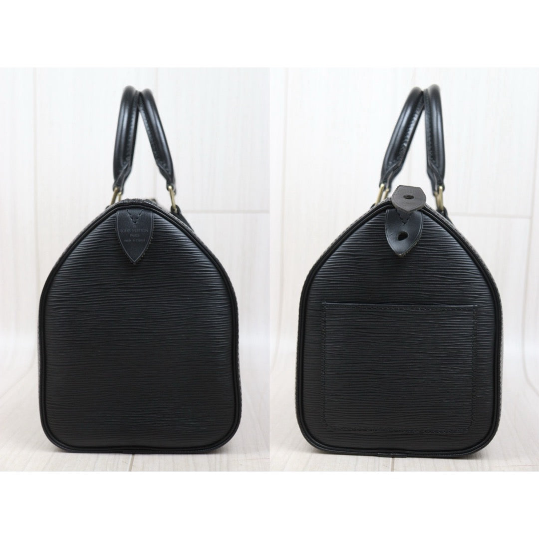 Good ( Rank AB)｜ LV Epi Speedy 25 Hand Bag Black｜25070302