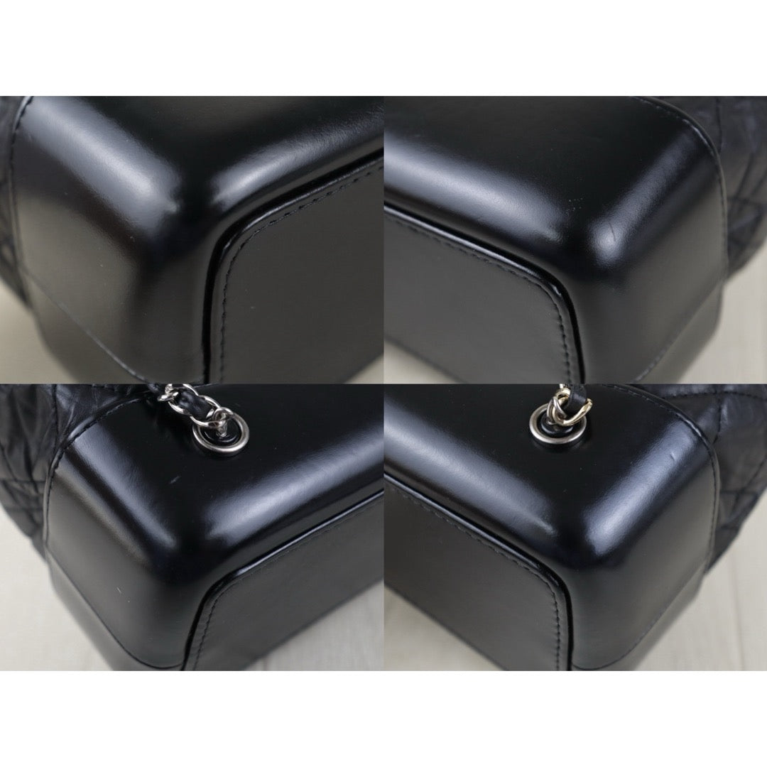 Include Entrupy Certificate of Authenticity｜Very Good ( Rank A)｜ CHANEL Gabrielle Calfskin Chain Backpack Black Made In 2020-2021Year｜S26083008
